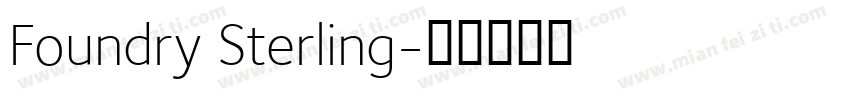 Foundry Sterling字体转换